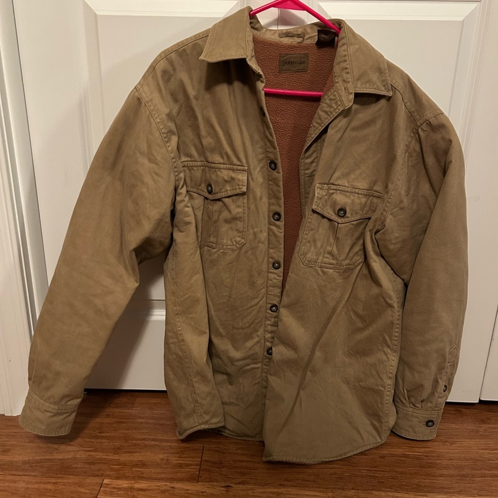 St. John's Bay Men's Tan Shirt Jacket